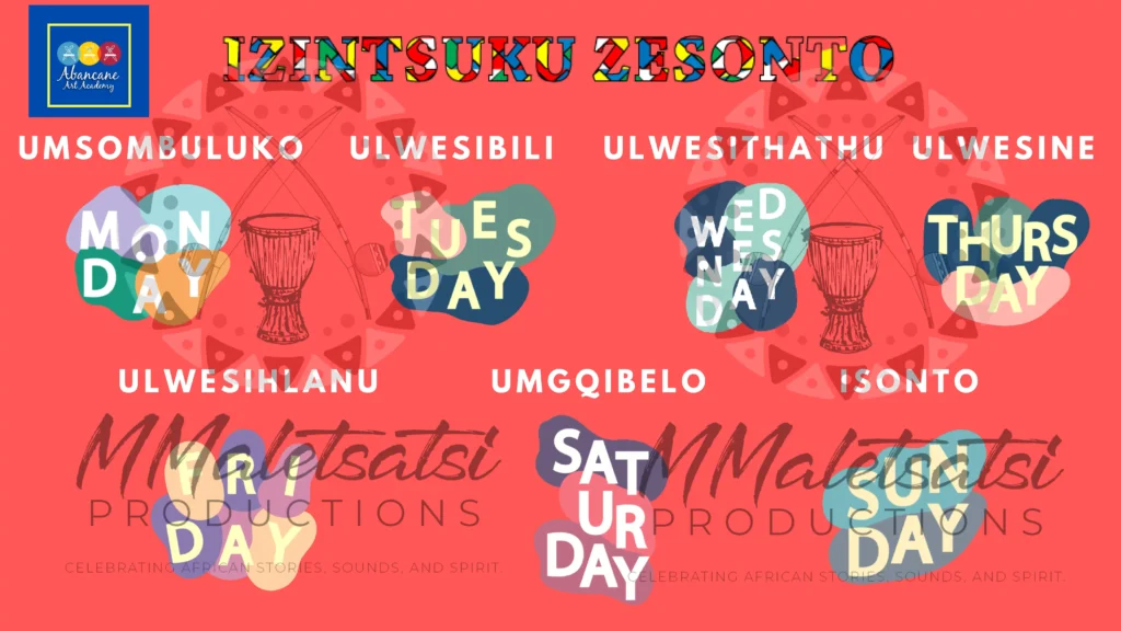 Days Of The Week Chart